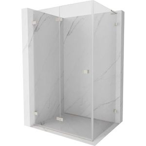MEXEN/S Lunar-F L sprchový kout skládací dveře levá 75 x 70, transparent, nikl kartáčovaný 836L-075-070-97-00-L obraz