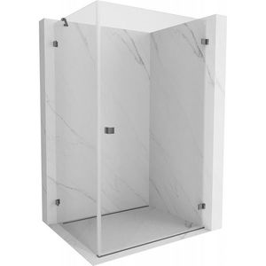 MEXEN/S Lunar-B L sprchový kout dveře křídlové pravá 95 x 90, transparent, grafit metal 832L-095-090-95-00-P obraz
