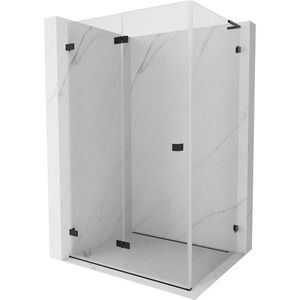MEXEN/S Lunar-F L sprchový kout skládací dveře levá 85 x 80, transparent, černá 836L-085-080-70-00-L obraz