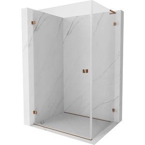 MEXEN/S Lunar-B L sprchový kout dveře křídlové levá 95 x 90, transparent, růžové zlato 832L-095-090-60-00-L obraz