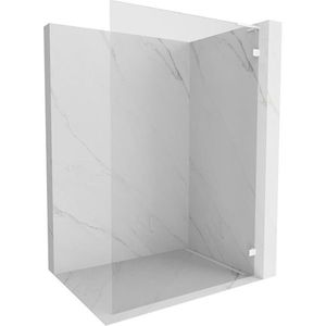 MEXEN/S Lunar L Sprchová zástěna WALK-IN pravá 60 x 200, transparent 8 mm, bílá 830L-060-000-20-00-P obraz