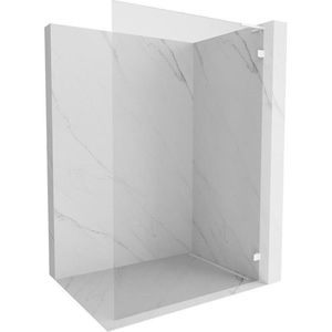 MEXEN/S Lunar L Sprchová zástěna WALK-IN pravá 110 x 200, transparent 8 mm, bílá 830L-110-000-20-00-P obraz