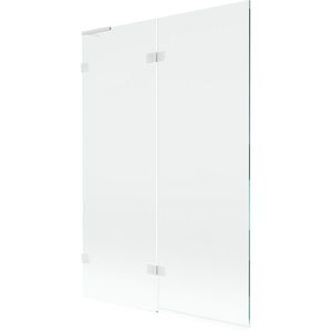 MEXEN/S Lunar L vanová zástěna 2-křídlová levá 120 x 150, transparent, bílá 897L-120-100-20-00-L obraz