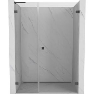 MEXEN/S Lunar-B L sprchové dveře křídlové pravé 120, transparent, grafit kartáčovaná 832SL-120-050-66-00-P obraz