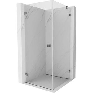 MEXEN/S Lunar-B sprchový kout dveře křídlové levá 90 x 90, transparent, grafit metal 832-090-090-95-00-L obraz