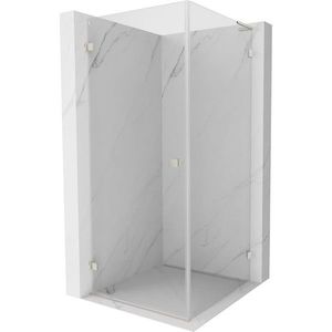 MEXEN/S Lunar-B L sprchový kout dveře křídlové levá 80 x 80, transparent, nikl szczotkowan 832L-080-080-97-00-L obraz