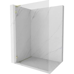 MEXEN/S Lunar L Sprchová zástěna WALK-IN levá 50 x 200, transparent 8 mm, zlato 830L-050-000-50-00-L obraz