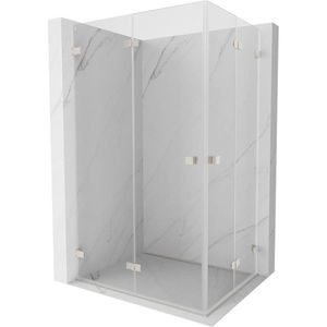 MEXEN/S Lunar-F Duo sprchový kout skládací dveře 95 x 70, transparent, nikl kartáčovaný 836-095L-070P-97-00 obraz