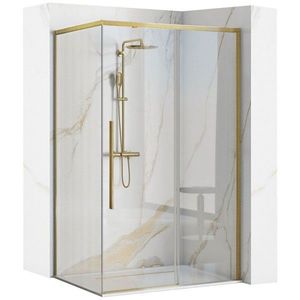 REA Sprchový kout SOLAR zlatý Brush 120x90 REA-K9511 obraz
