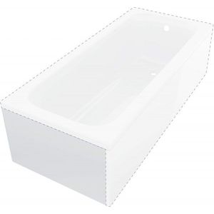DEANTE Prizma bílý panel na vanu, 70 cm krátká strana KTJK01XO obraz