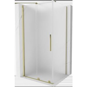 MEXEN/S Velar sprchový kout, posuvné dveře 100 x 110, dekor, zlato 871-100-110-31-50 obraz