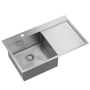 Quadron Ocelový dřez RUSSEL 111 BRUSH NICKEL Pravá komora HB7912-RBS obraz