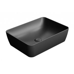 GSI SAND/NUBES keramické umyvadlo na desku 50x38cm, černá mat 903726 obraz