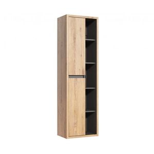 COMAD Vysoká skříňka 2 dvířka DEVON 5907441299497 obraz