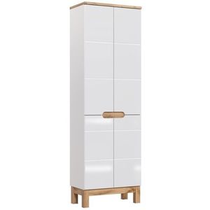 COMAD Vysoká skříňka 4 dvířka BALI bílá 5907611647448 obraz