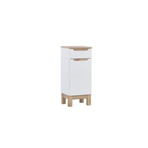 COMAD Boční skříňka 35cm 1 dvířka 1 zásuvka BALI bílá 5907611647455 obraz