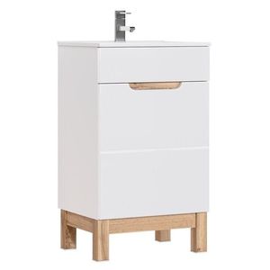 COMAD Skříňka pod umyvadlo 50cm 1 dvířka BALI bílá 5907611647493 obraz