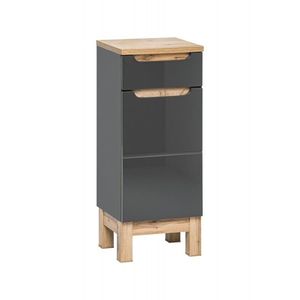 COMAD Boční skříňka 35cm 1 dvířka 1 zásuvka BALI GRAPHITE 5907611647578 obraz