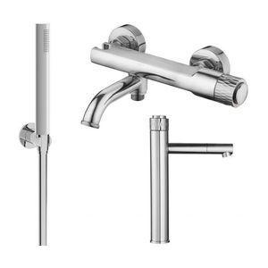 MEXEN/S Diamond R70 Set umyvadlové a vanové baterie s příslušenstvím, chrom 71513R70-00 obraz