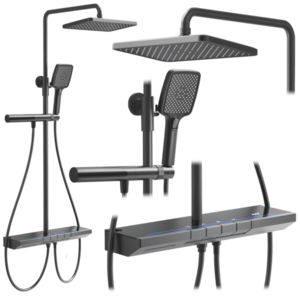 REA Sprchový set s termostatem Pedro Titanium REA-P0896 obraz