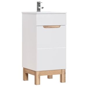 COMAD Skříňka pod umyvadlo 40cm 1 dvířka BALI bílá 5907611647486 obraz