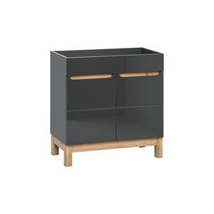 COMAD Skříňka pod umyvadlo 60cm 2 dvířka BALI GRAPHITE 5907611647585 obraz