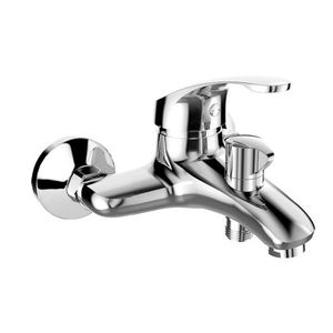 Mereo Vanová nástěnná baterie, Sonáta, 100 mm, s keramickým přepínačem, bez příslušenství, chrom CB901A04N obraz