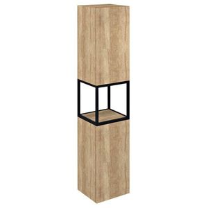 SAPHO SKARA skříňka 35x171x32cm, 2x dvířka, levá/pravá, černá mat/dub Alabama CG010-2222 obraz