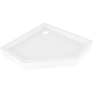 MEXEN Flow+ pětiboká sprchová vanička 90 x 90, bílá lesk 46P109090H obraz