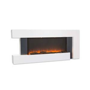 Klarstein Studio Light & Fire 2, elektrický krb, 1000/2000 W, MDF, dálkové ovládání, bílý obraz
