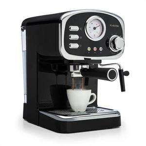 Klarstein Espressionata Gusto, espresso kávovar, 1100 W, 15 bar, černý obraz