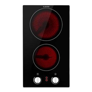 Klarstein EasyCook Domino, sklokeramická varná deska, 3000 W, otočný regulátor, černá obraz