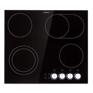 Klarstein EasyCook, sklokeramická varná deska, 6100 W, otočný regulátor, černá obraz