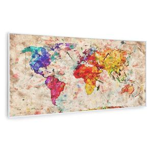 Klarstein Wonderwall Air Art Smart, infračervený ohřívač, 120 x 60 cm, 700 W, barevná mapa obraz