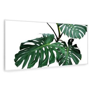 Klarstein Wonderwall Air Art Smart, infračervený ohřívač, 120 x 60 cm, 700 W, zelený list obraz