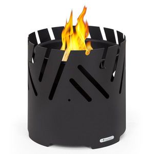 Blumfeldt Crown 3 v 1, ohniště, Ø 46 cm, odolné proti vodě a mrazu, grilovací deska, grilovací rošt, bambusová deska obraz