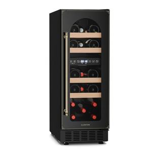 Klarstein Vinovilla Victoria 17 Built-In Duo Vilhelmine Edition, vinotéka, 17 lahví, 3 barevné LED osvětlení, skleněná dvířka obraz