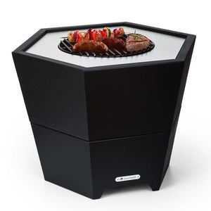 Blumfeldt Hekla 2 v 1, ohniště, Ø 60 cm, odolné vůči vodě a mrazu, grilovací deska, grilovací rošt obraz