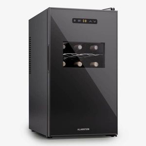 Klarstein Silent Vino 18 Uno, vinotéka, 46 l/18 lahví, 5-18 °C, dotykový displej obraz