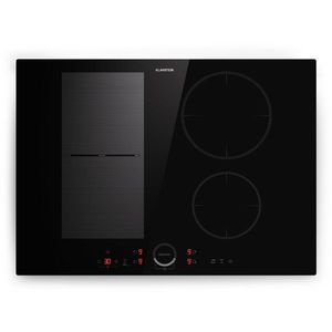 Klarstein Delicatessa 70 Hybrid, vestavná indukční varná deska, 4 zóny, 7000 W, sklokeramika obraz