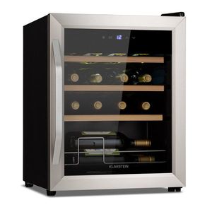 Klarstein Vinamour 16 Uno, vinotéka, 42 l/16 lahví, 5-18 °C, 41 dB, sklo obraz