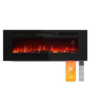 Klarstein Inteligentní elektrický krb Galeras, 2 nastavení teploty, 16 - 30°| Iluze plamene LED, Možnost připojení k IOT obraz