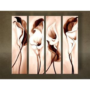 Ručně malovaný obraz KVĚTINY 4dílný NU0021E4 | different sizes obraz