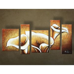 Ručně malovaný obraz KVĚTINY 5dílný NU0032E5 | different sizes obraz