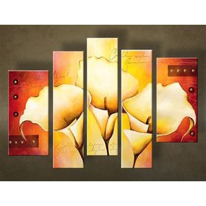 Ručně malovaný obraz KVĚTINY 5dílný NU0033E5 | different sizes obraz