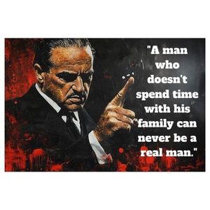Obrázek THE GODFATHER na plátně | Personalizovaný citát PAPILORA obraz