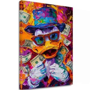 Obrázek MONEY DUCK | italské plátno obraz