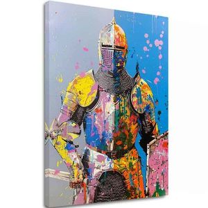 Obrázek GRAFFITI KNIGHT | italské plátno obraz