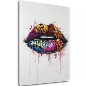 Obrázek GRAFFITI LIPS | Italské plátno obraz