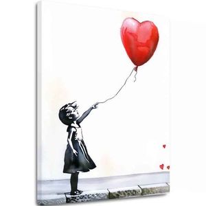 Obrázek EART BALLOON GIRL | italské plátno obraz